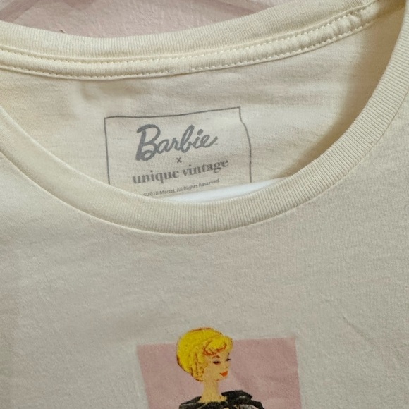 BARBIE X UNIQUE VINTAGE Womens Top - Picture 5 of 5